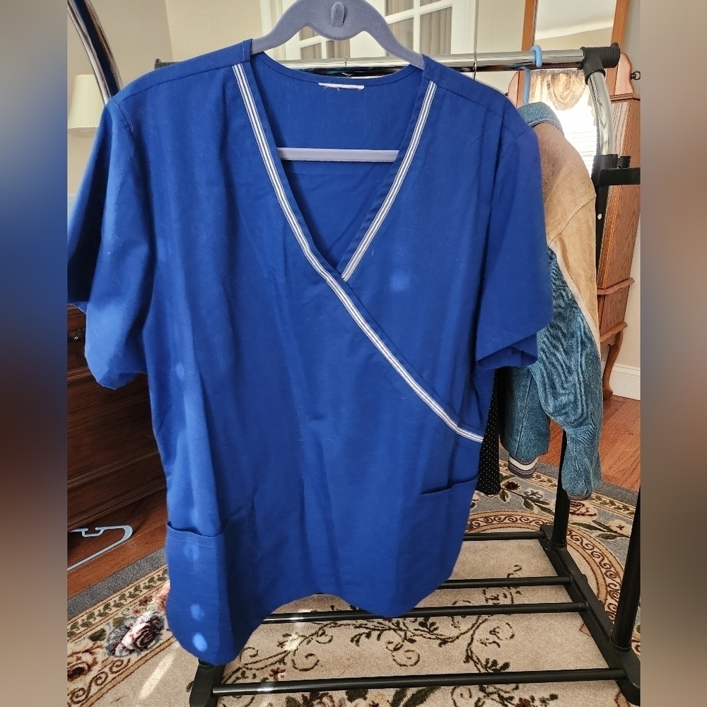 Blue Scrub Top